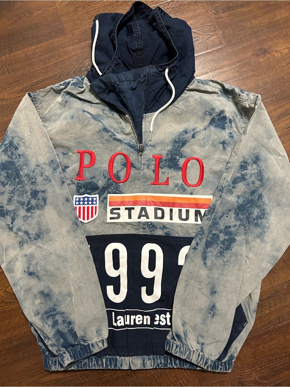 Limited Polo Ralph Lauren Indigo 1992 Stadium P Wing Jacket RRL Snow Beach CP 93